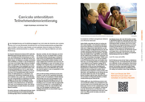 Abbildung des Artikels "Curricula unterstützen Teilnehmendenorientierung"