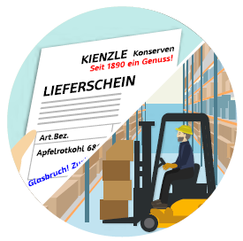 Logo des Online-Kurses „Lagerlogistik“ im vhs-Lernportal