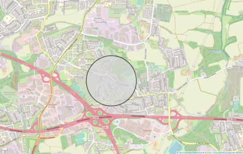 Karte von Sozialraum Bochum-Rosenberg